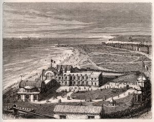 Dieppe - Normandië - gravure in 