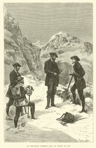 Dokter Lortet op de Mont Blanc door French School
