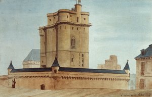 Kerker van het kasteel van Vincennes door French School