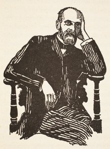 Durkheim, illustratie uit Histoire de la Nation Francaise, Sciences, Volumes I & II, door Gabriel Hanotaux, 1924