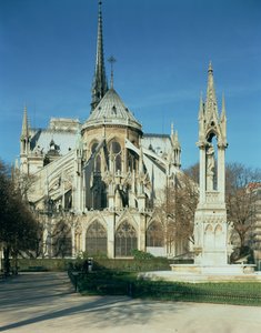 Oostkant van de Notre Dame, 1163-1345 door French School