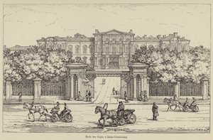 Ecole des Pages, in Sint-Petersburg (gravure)
