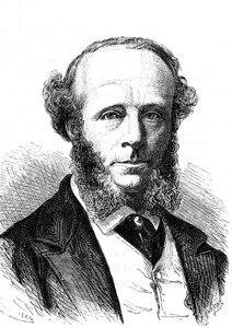 Edward Orange Wildman WITEHOUSE (1816-1890), Engelse elektrotechnicus op de transatlantische telegraafkabel. Gravure 1868 door French School