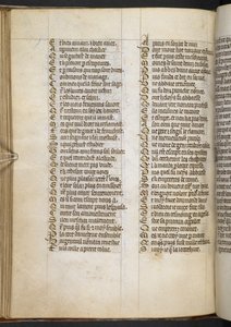 Egerton MS 881 f.65v, Guillaume de Lorris en Jean de Meun, Roman de la Rose
