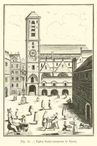 Kerk Saint-Germain le Vieux door French School