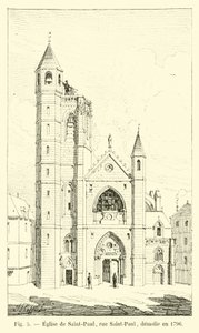 Kerk van Saint-Paul, rue Saint-Paul, gesloopt in 1796