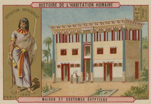Egyptisch huis en kostuums