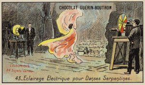 Elektrische verlichting voor de serpentine dans door French School
