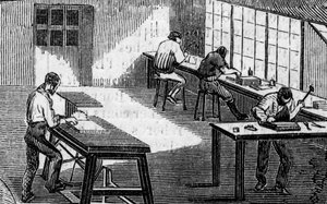 Electrotypie werkplaatsen