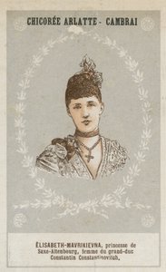 Elisabeth-Mavrikievna, prinses van Saksen-Altenburg, vrouw van grootvorst Constantin Constantinovitch door French School