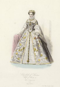 Elisabeth van Oostenrijk, vrouw van Karel IX van Frankrijk door French School