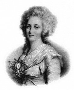 Elisabeth van Frankrijk (litho). door French School