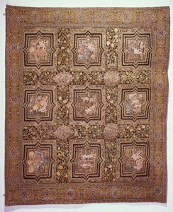 Geborduurd tafelkleed met bijbelse scènes, ca.1600