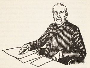 Emile Boutroux, illustratie uit Histoire de la Nation Francaise, Sciences, Volumes I & II, door Gabriel Hanotaux, 1924