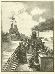 Op een boot bij de Pont d