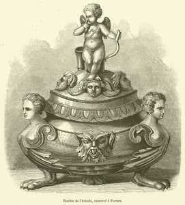 Inktpot van Ariosto, bewaard in Ferrara door French School
