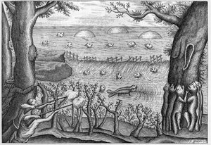 Gravure uit 1738 in 