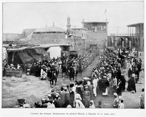 Intocht van de Engelsen in Bagdad 11/3/1917 (Generaal Stanley Maude), Album de la guerre 1914-1919, ed. 1927 door French School