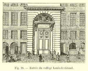Ingang van het college Louis-le-Grand door French School