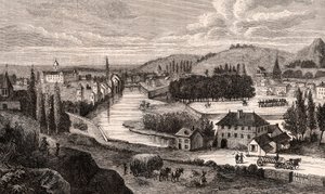 Epinal - Lotharingen - gravure in 