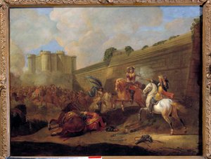 Episode van de Fronde in 1648-1652: gevecht van twee ruiters door French School