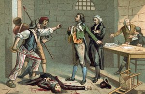 Episode van de Franse Revolutie: Roch-Antoine Cumuron, Abt van Sicard (1742-1822) - Directeur van de Institution des Deaf et Muets de Paris in 1790 gered door Monot (1742-1822) door French School