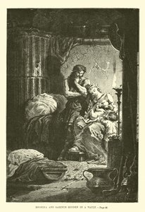 Eponina en Sabinus verborgen in een gewelf