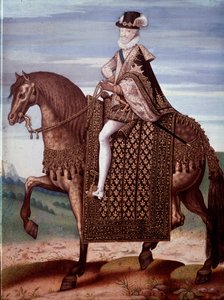 Ruiterportret van Hendrik IV (1553-1610) koning van Frankrijk