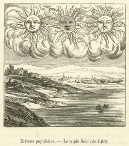 Populaire fouten, de drievoudige zon van 1492
