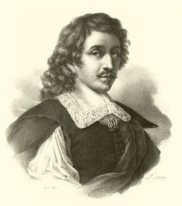 Eustache Le Sueur of Lesueur, portret (gravure) door French School