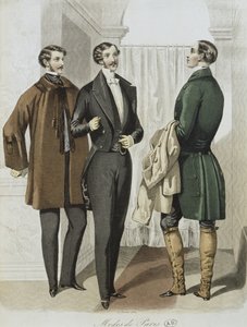 Avondjurk, illustratie uit Le Journal des Tailleurs, 16 februari 1851