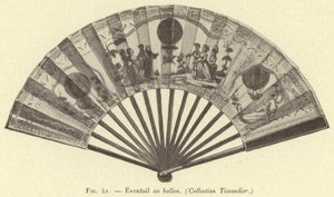 Eventail au ballon (Collectie Tissandier) door French School