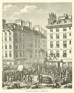 Executie van Foulon, 22 juli 1789 door French School