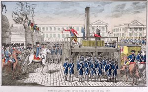 Executie van Lodewijk XVI (1754-93) 21 januari 1793 door French School