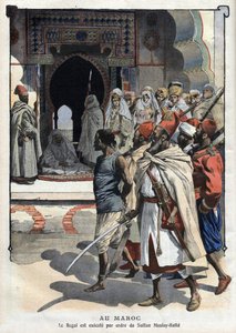 Executie van Rogui Bou Hamara in opdracht van Sultan Moulay Hafid in Fez, 