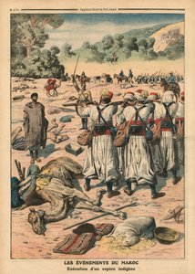 Executie van een Marokkaanse spion, illustratie uit 