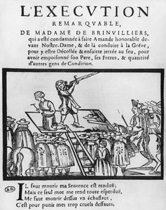 Executie van de Markiezin de Brinvilliers, 1676