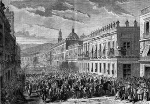 Expeditie naar Mexico (1861-1867): binnenkomst van generaal François Achille Bazaine