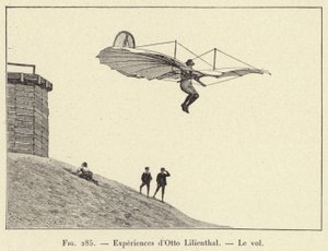Experimenten van Otto Lilienthal, Het vliegen door French School
