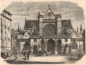 Buitenzicht op de kerk Saint-Germain l