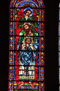 Ezechiël met St. Johannes op zijn schouders
