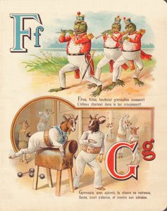 F G: Kikker, fluit, geit, gymnastiek