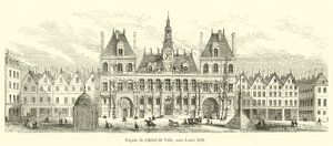 Gevel van het Stadhuis, onder Lodewijk XIII door French School