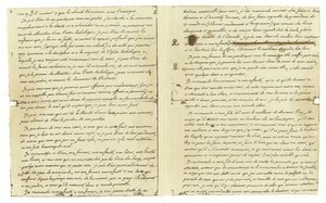 Facsimile van het testament van Lodewijk XVI van Frankrijk door French School
