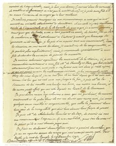 Facsimile van het testament van Lodewijk XVI van Frankrijk door French School