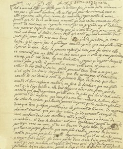 Facsimile van het testament van Marie Antoinette door French School