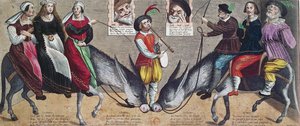 Komedie opgevoerd ca. 1600 in het Theater van het Hotel de Bourgogne door French School