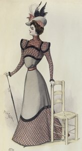 Modeplaat, illustratie uit La Nouvelle Mode, 1897
