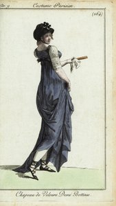 Modieuze vrouw of merveilleuse door French School