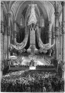 Feest van Sint Ambrosius, Sint Gervais en Sint Protais in de kerk van San Marco in Milaan door French School